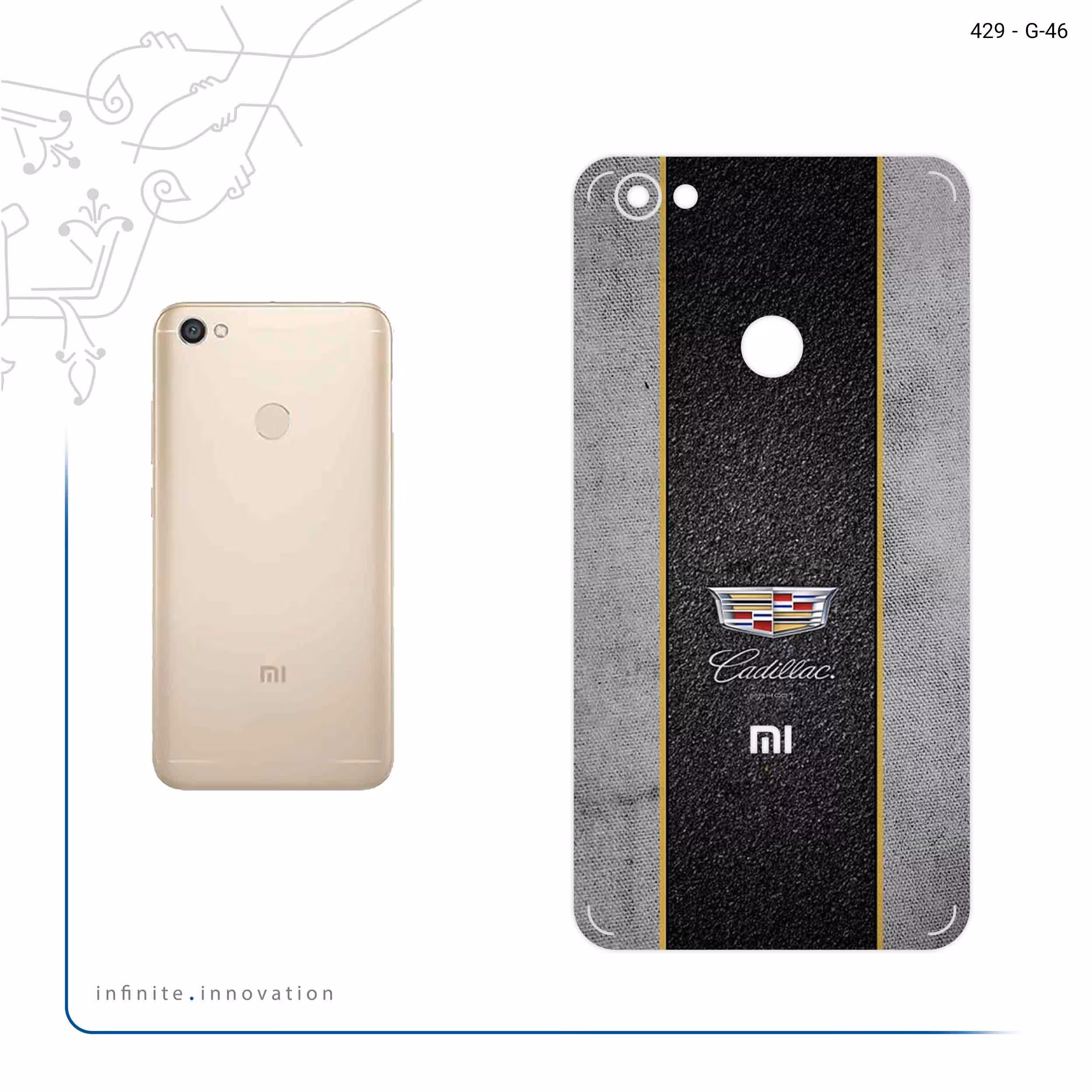 برچسب پوششی ماهوت مدل Cadillac مناسب برای گوشی موبایل شیائومی Redmi Note 5A Prime
