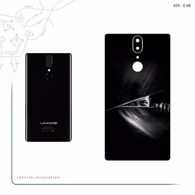 برچسب پوششی ماهوت مدل Black Portrait مناسب برای گوشی موبایل یومی Crystal