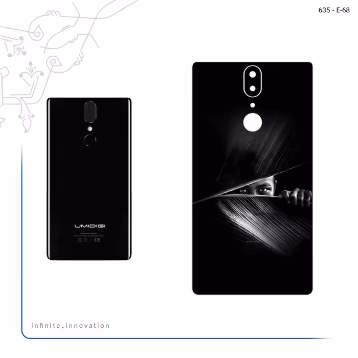 برچسب پوششی ماهوت مدل Black Portrait مناسب برای گوشی موبایل یومی Crystal