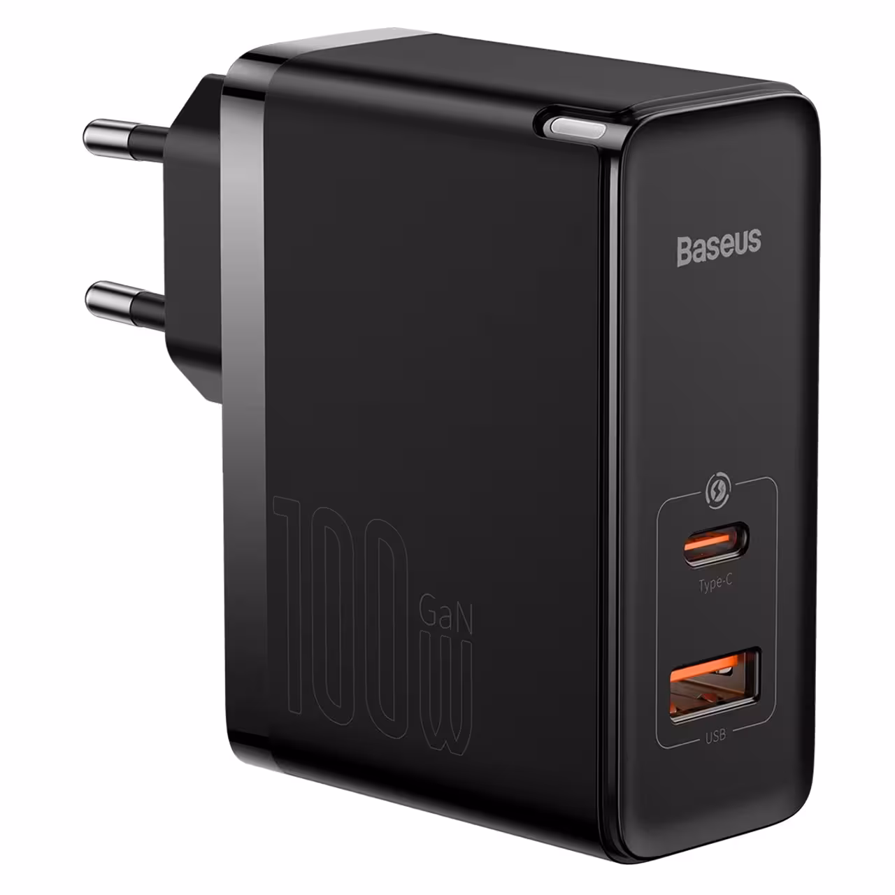 شارژر دیواری بیسوس مدل CCGAN100E5 با توان خروجی 100 وات