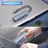 هاب 4 پورت USB-C مدل HB045A
