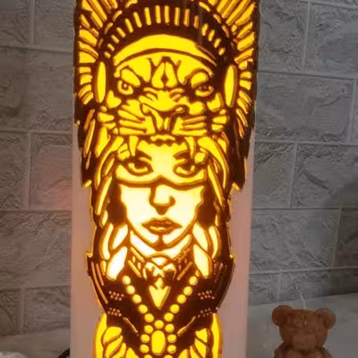 چراغ خواب دکوراتیو طرح سرخ پوست