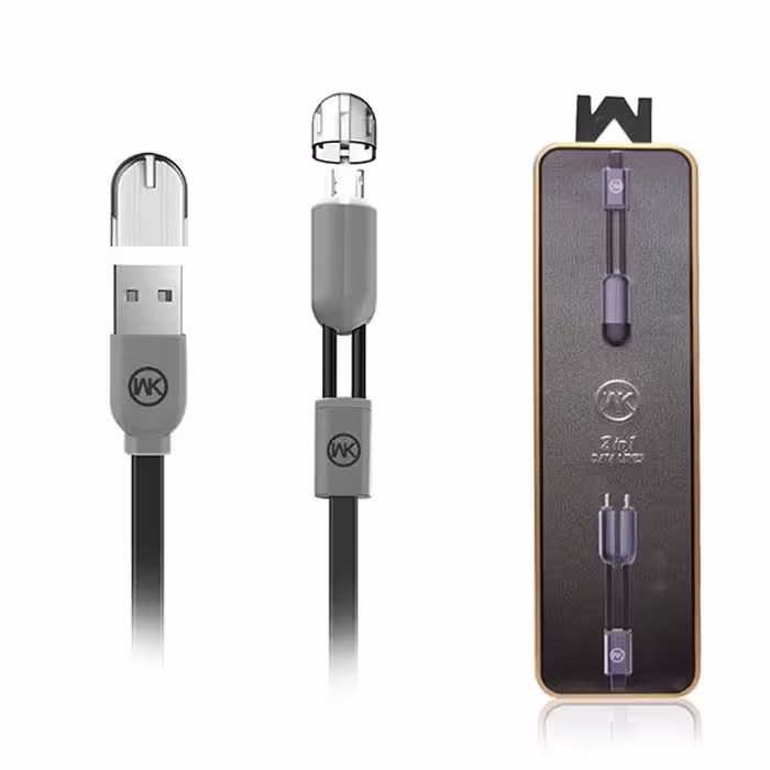 کابل دوکاره لایتنینگ و MicroUSB دبلیو کی مدل WDC-001