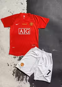 کیت بچه گانه یونایتد 2008 خارجی (چاپ رونالدو)