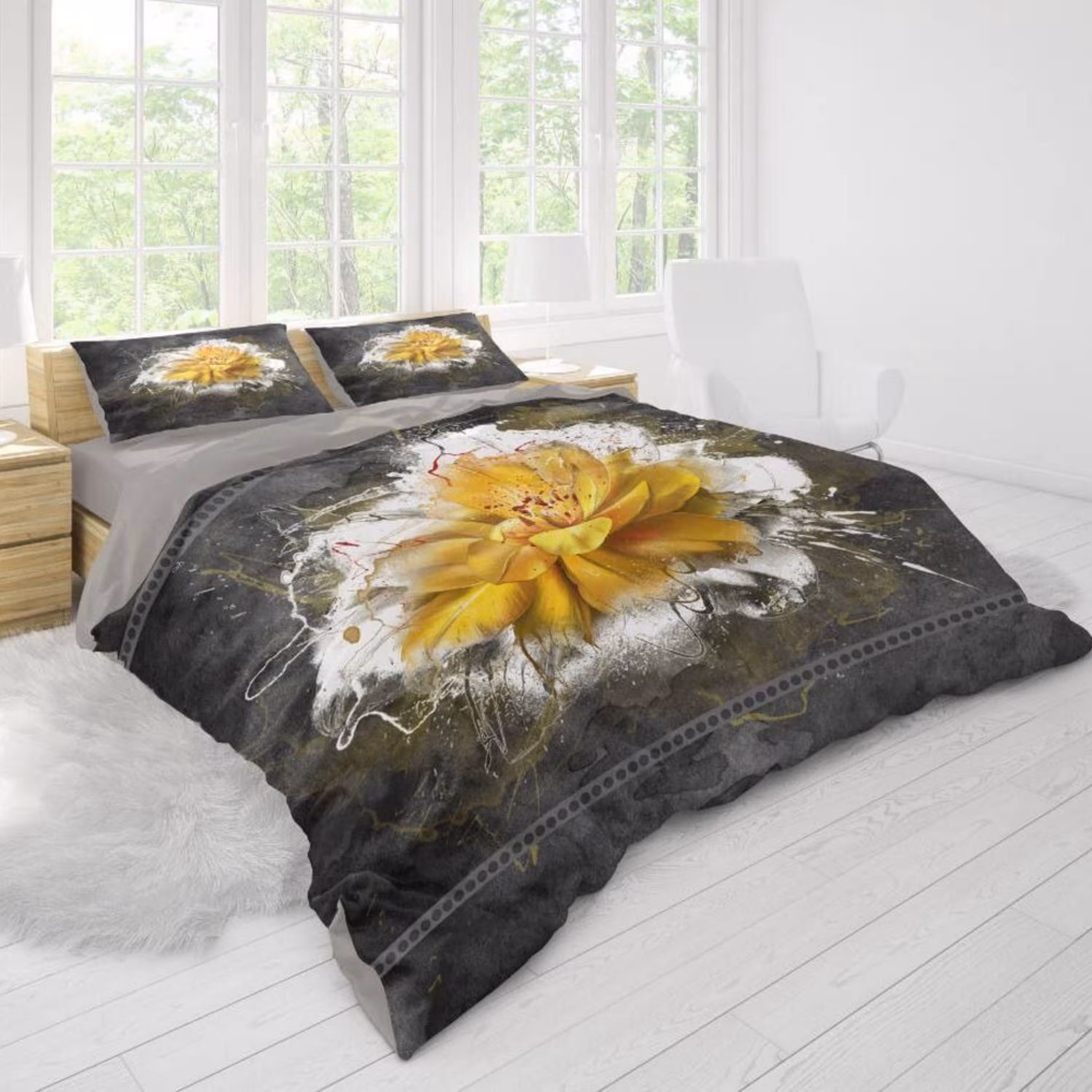 روتختی دونفره سه بعدی برند گوزل 7 تکه کد 332