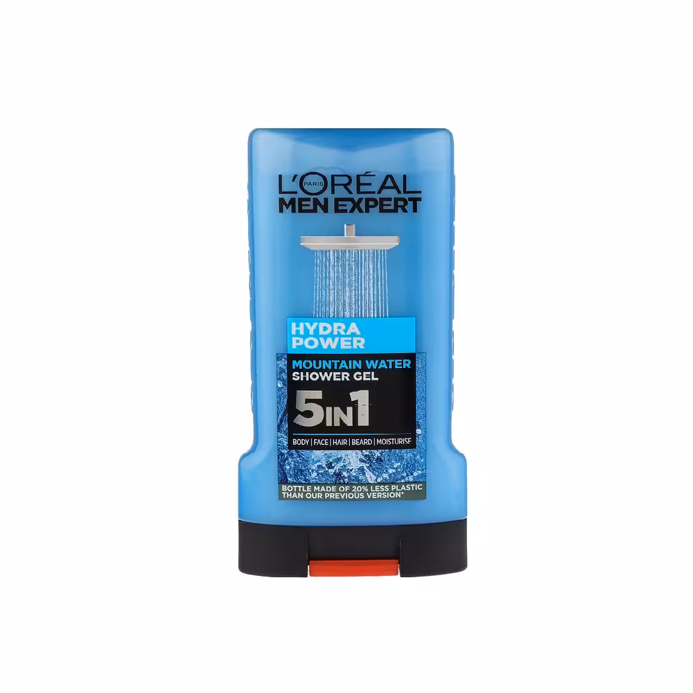 ژل شستشو مردانه لورال Hydra Power حجم 300 میل