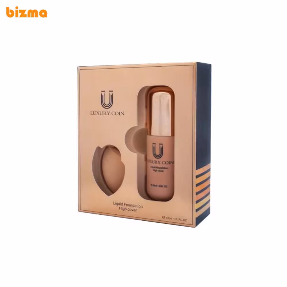 ست کرم پودر لاکچری کوین به همراه پد 553 حجم 30 میلی لیتر