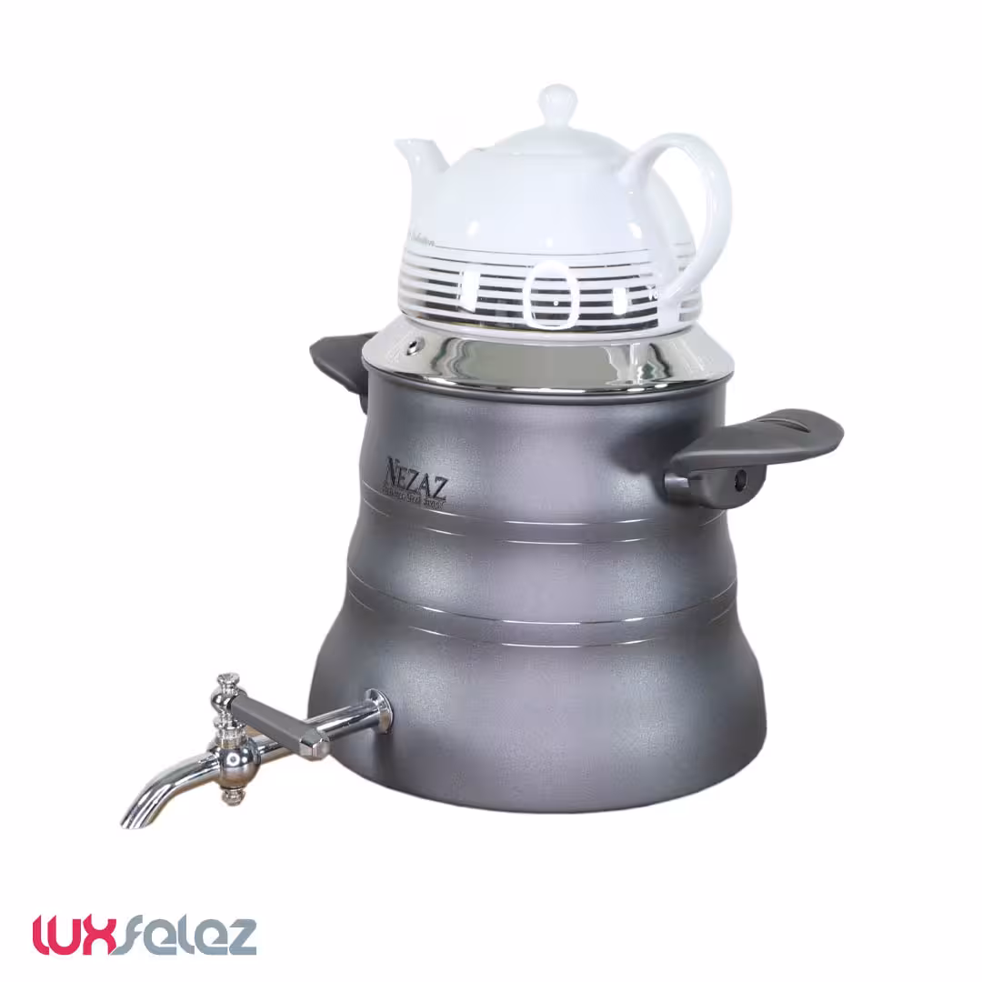 کتری و قوری نِزار مدل 3027 استیل