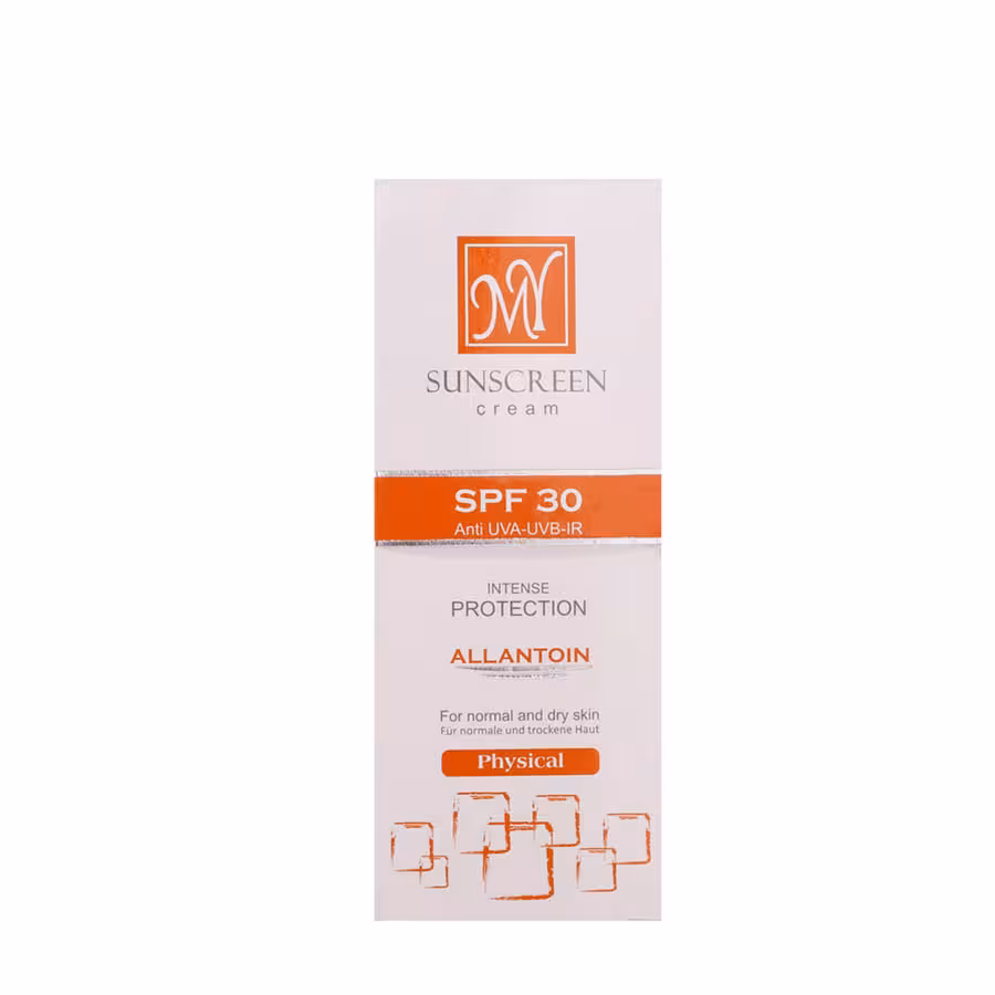 کرم ضد آفتاب فیزیکال SPF30 مای مناسب پوست های معمولی تا خشک 50 میلی لیتر