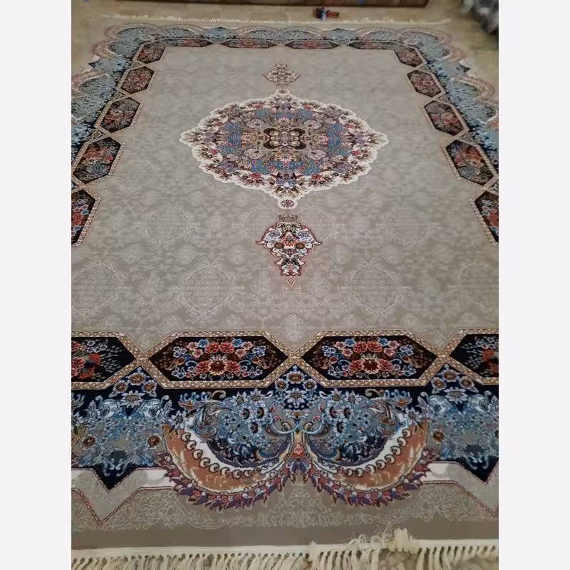 فرش ماشینی 500شانه کاشان 12متری ورژن نقشه هالیدی فیلی(ارسال رایگان)