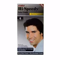 رنگ موی مردانه های اسپیدی شماره 6 hi-speedy مشکی قهوه ای