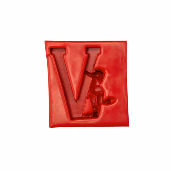 ملد حروف V فرشته دار