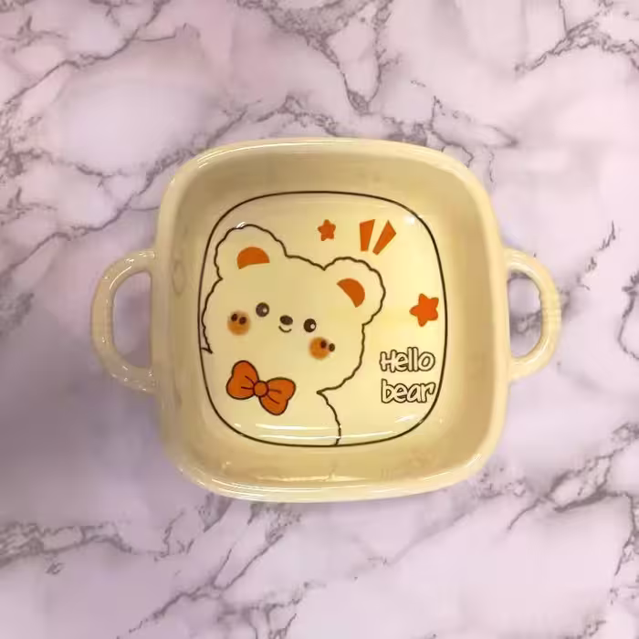 کاسه مربع فانتزی 46/48-KIT-BEAR