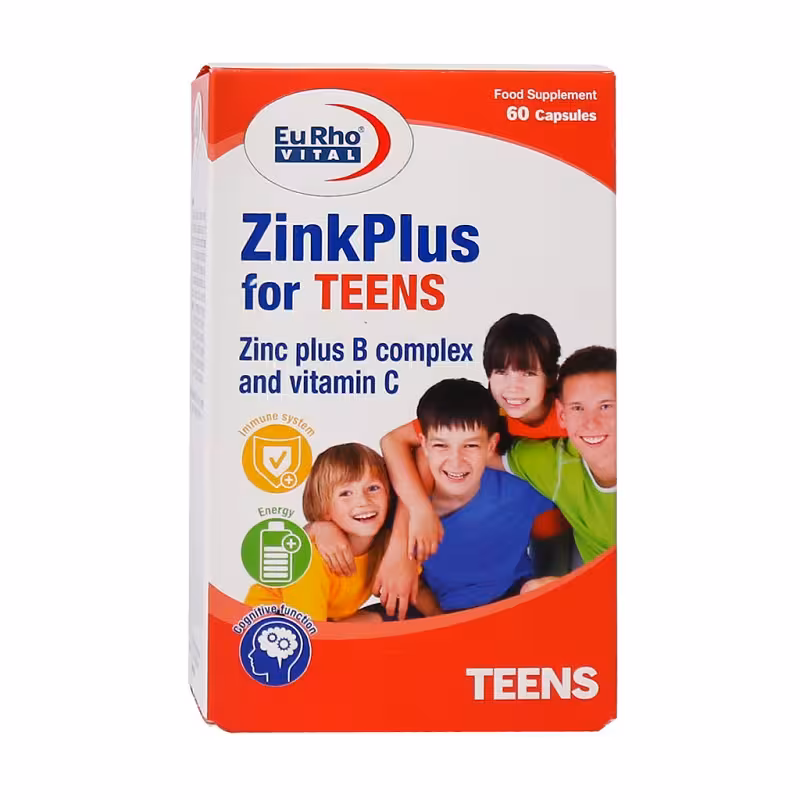 سافت ژل زینک پلاس فور تینز یوروویتال 60 عدد | Eurho Vital Zinc Plus For Teens