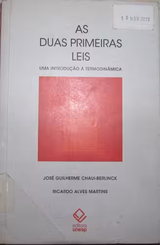 خرید و دانلود نسخه کامل کتاب As duas primeiras leis: uma introdução à Termodinâmica
