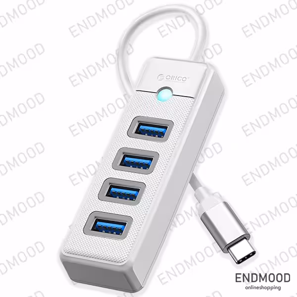 هاب 4 پورت USB 30 اوریکو مدل PW4U-C3-10-WH