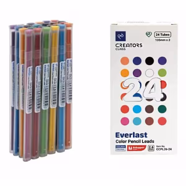 نوک مداد رنگی اتودی 24 رنگ سی کلاس