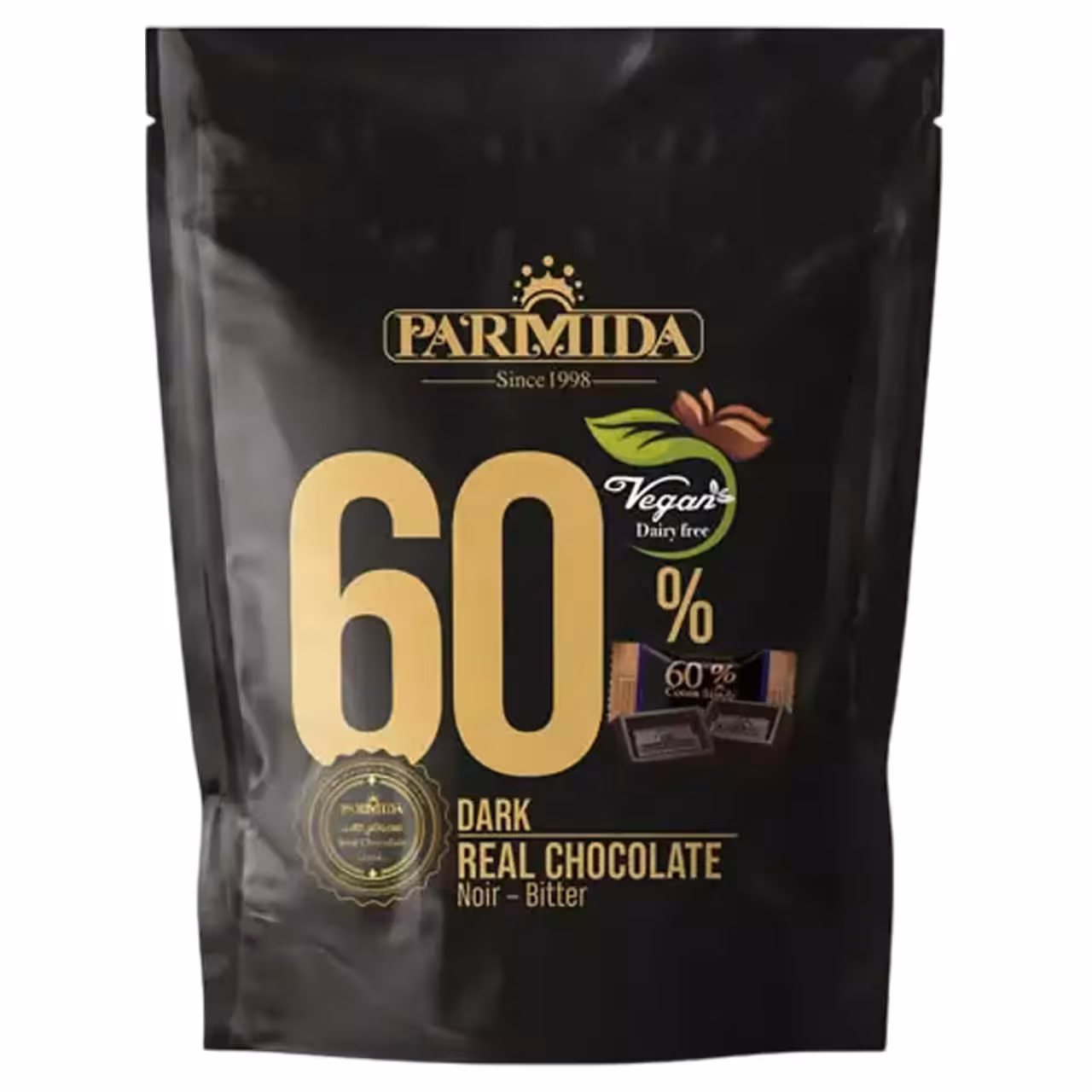 شکلات تلخ 60 درصد پارمیدا – 70 گرم