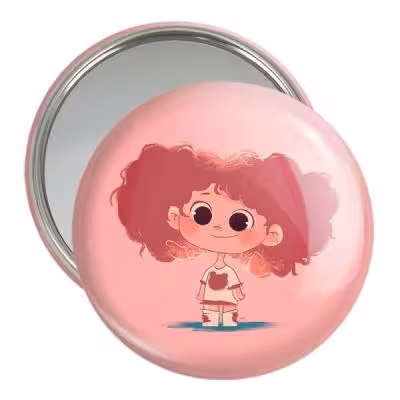 آینه جیبی خندالو مدل دخترونه کد 5480