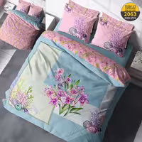 سرویس روتختی طرح بوته برند Turkaz دو نفره کد 2063