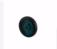 چرخ تک چدنی سبز سنگین لاستیکی روتراش تیزرو سایز 25 (فقط عمده)