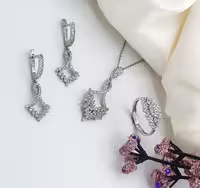 نیمست نقره جواهری کد 00230