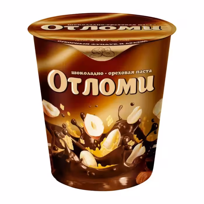 شکلات صبحانه با مغز کرم فندق و بادام زمینی روسی اوتلومی حجم 330 گرم