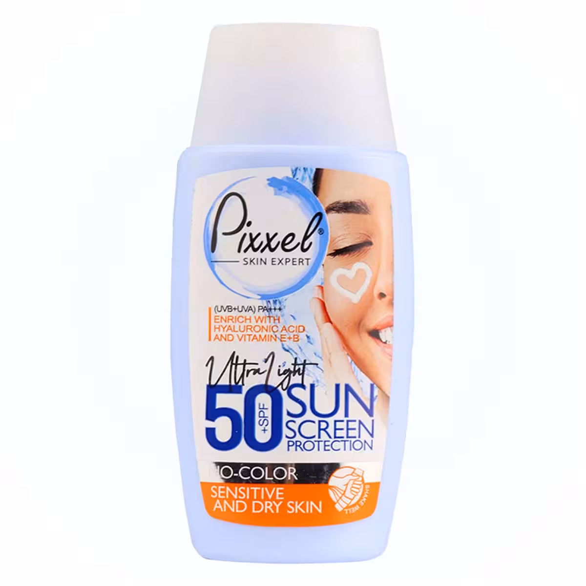 کرم ضد آفتاب بی رنگ SPF50 پوست خشک و حساس پیکسل