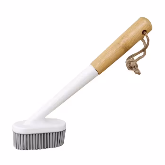 فرچه شستشو سیلیکونی دسته دار چوبی مدل WS-3541K