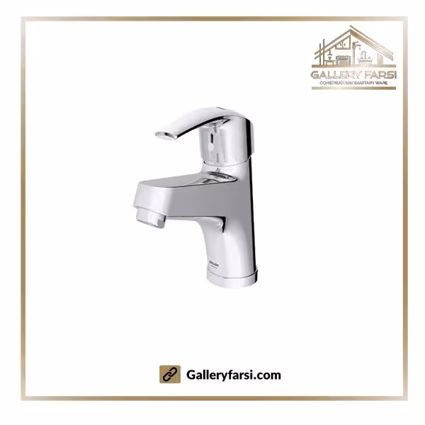 شیر روشویی پایه کوتاه شودر مدل پاریس کروم