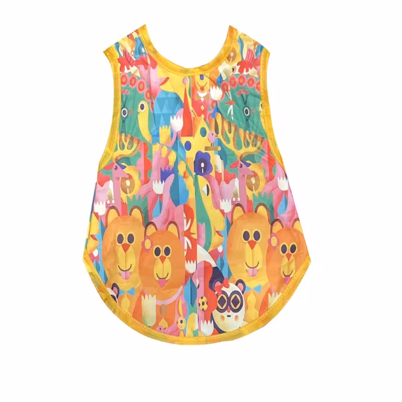 پیشبند نوزادی حلقه ای پشت حوله ای  حیوانات