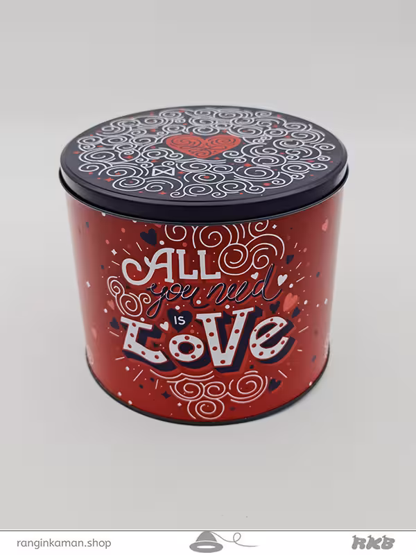 باکس فلزی طرح LOVE سایز 9