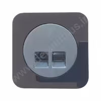سوکت شبکه Cat6 مدل آدا پلکسی مشکی (مکانیزم قاب)