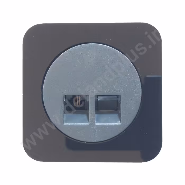 سوکت شبکه Cat6 مدل آدا پلکسی مشکی (مکانیزم قاب)