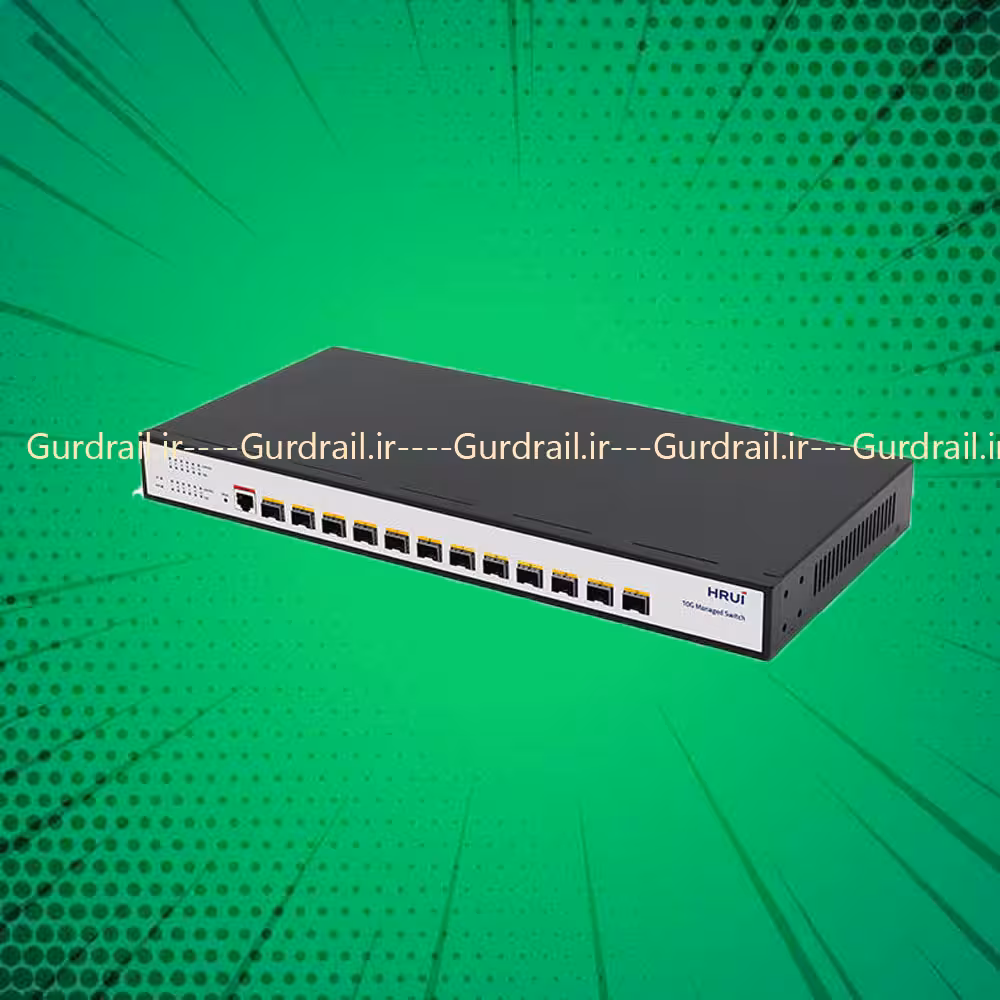 سوییچ شبکه مدیریتی فیبر نوری HRUI مدل HR-SWTG3C12F | گاردریل