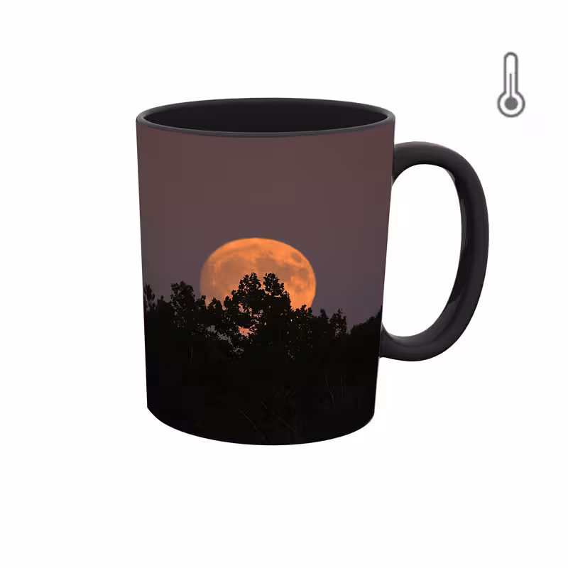 ماگ حرارتی  گرافیکی ماه