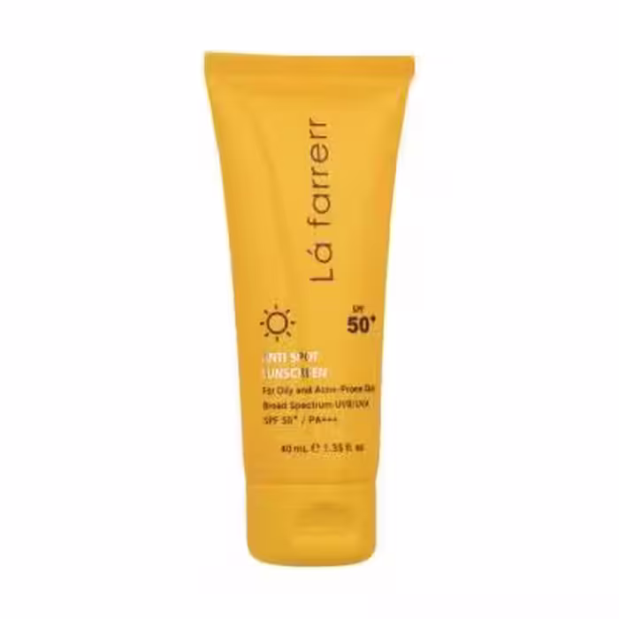 کرم ضد آفتاب و ضدلک بی‌رنگ لافارر مدل SPF50، مناسب پوست‌های چرب، حجم 40 میلی‌لیتر