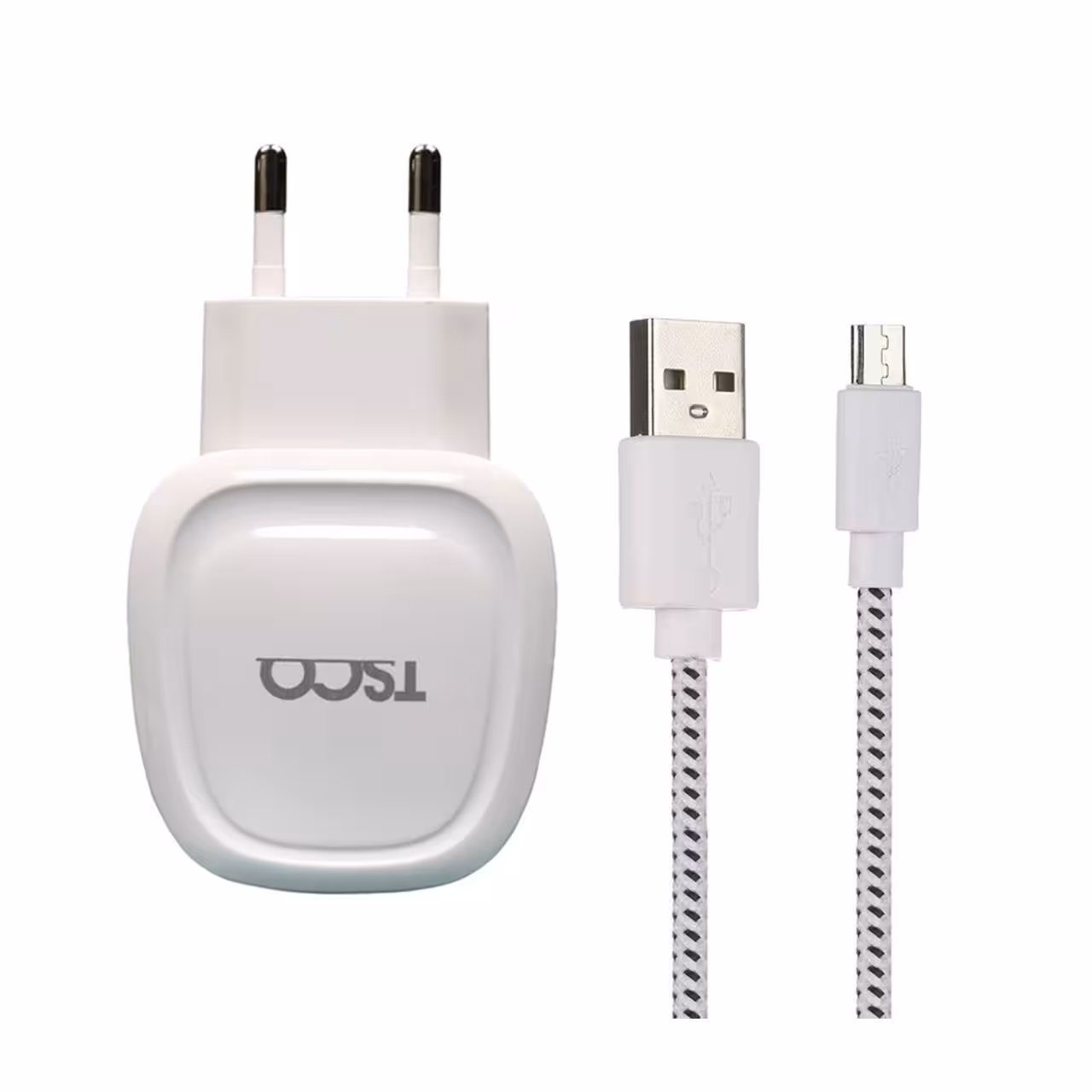 شارژر دیواری تسکو مدل TTC 46 به همراه کابل تبدیل microUSB
