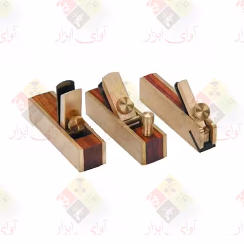 مجموعه سه عددی رنده مشتی برنجی (جعبه چوبی)