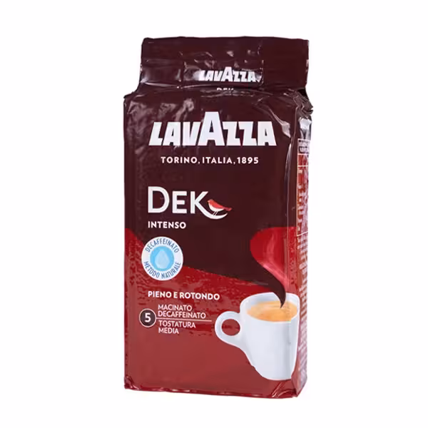 قهوه لاوازا بدون کافئین مدل Lavazza Dek Intenso وزن 250 گرم