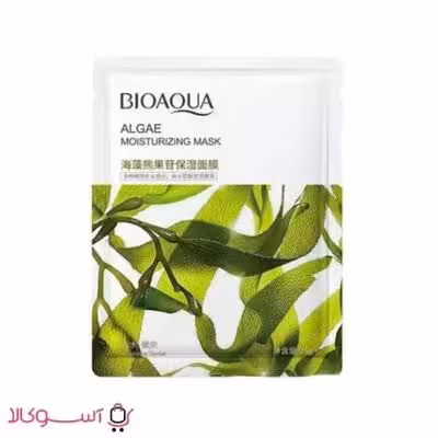 ماسک ورقه ای صورت بیوآکوا مدل algae جلبک سبز وزن 25 گرم