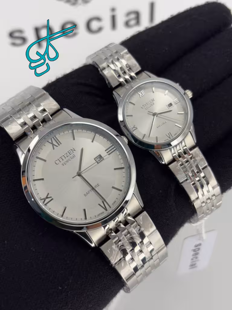 خرید ست ساعت زنانه و مردانه کلاسیک سیتیزن اسپشیال کیفیت عالی رنگ ثابت موتور ژاپن کد 2117432 - ردگل