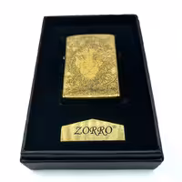 فندک بنزینی زورو طلایی طرح شیر نر کد d1314