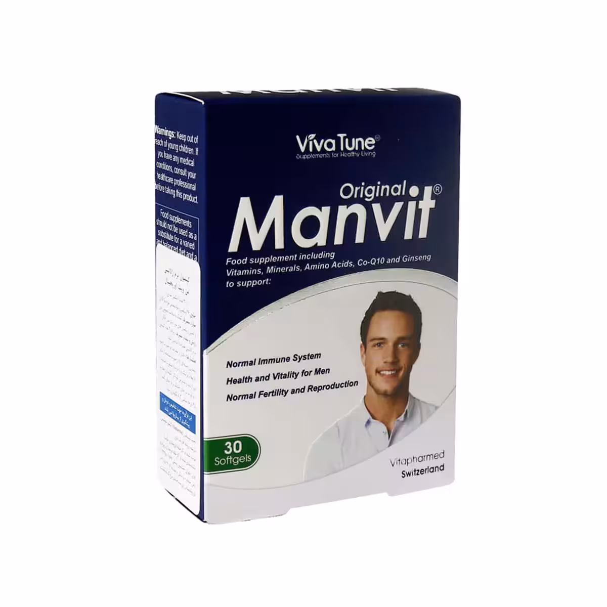 سافت ژل من ویت اورجینال مناسب آقایان تعداد 30 عدد ویواتیون