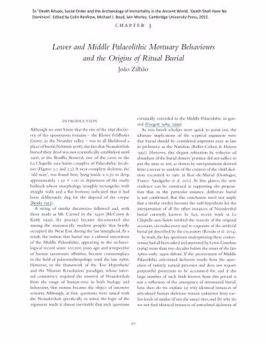 خرید و دانلود نسخه کامل کتاب Lower and Middle Palaeolithic Mortuary Behaviours and the Origins of Ritual Burial