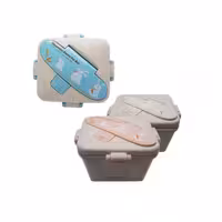 ظرف غذاخوری سه تکه لانچ باکس کودک سایز کوچک طرح خرگوش