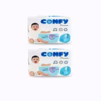 پوشک بچه کانفی مدل permium سایز 4 دو بسته 34 عددی