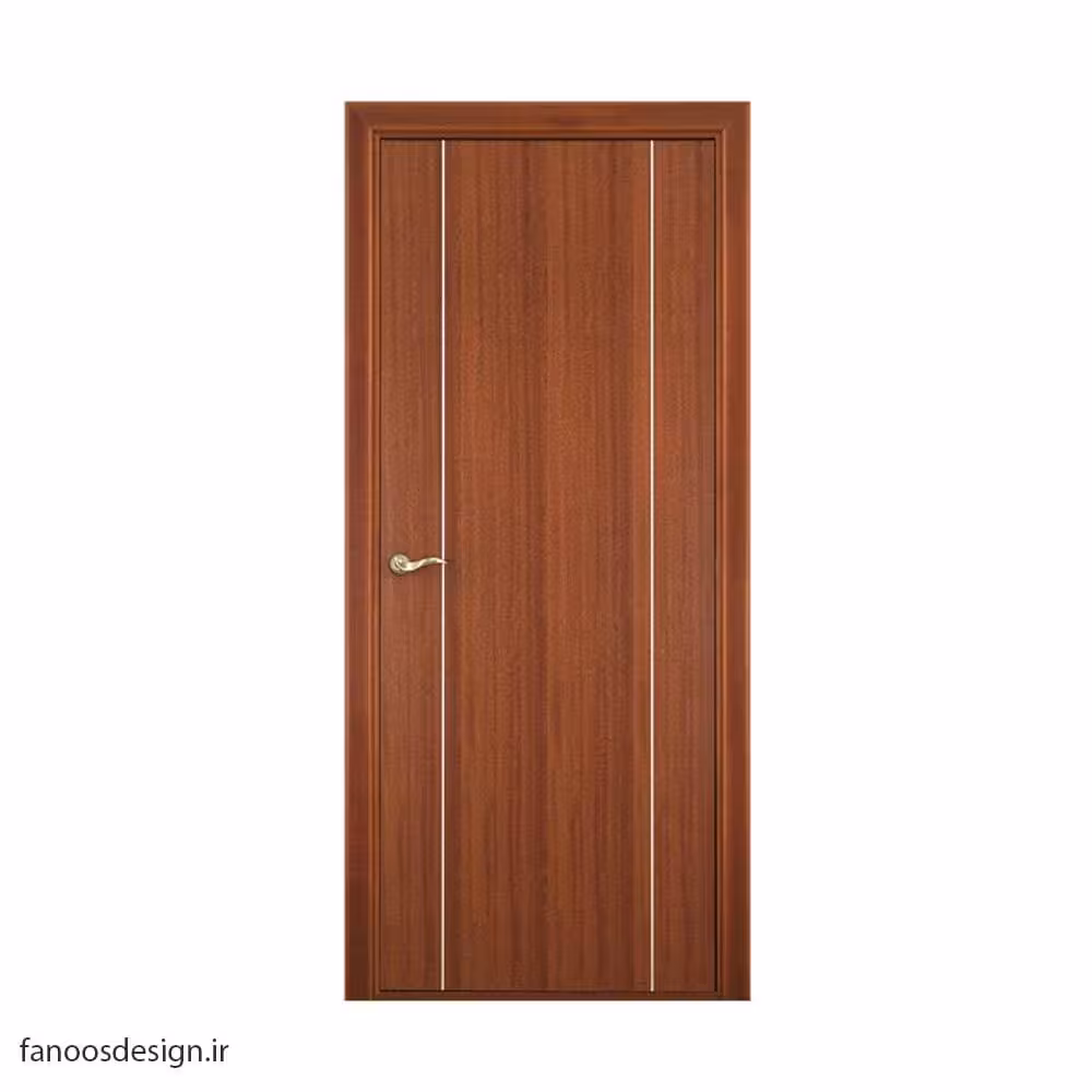 درب اتاق خواب رنگ فندقی با روکش وکیوم کد 1026
