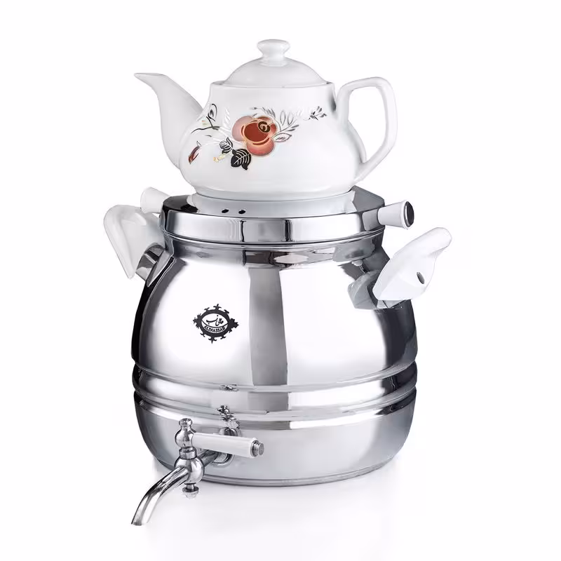 کتری قوری عالی نسب مدل پرنیان (ظرفیت 5.5 لیتر)