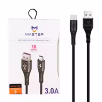 کابل شارژ فست MASTER Type-C مدلETM 003 مشکی